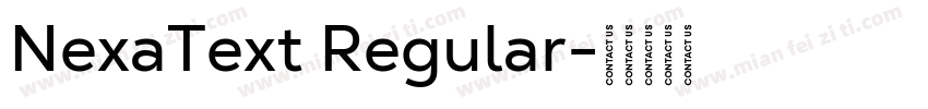 NexaText Regular字体转换